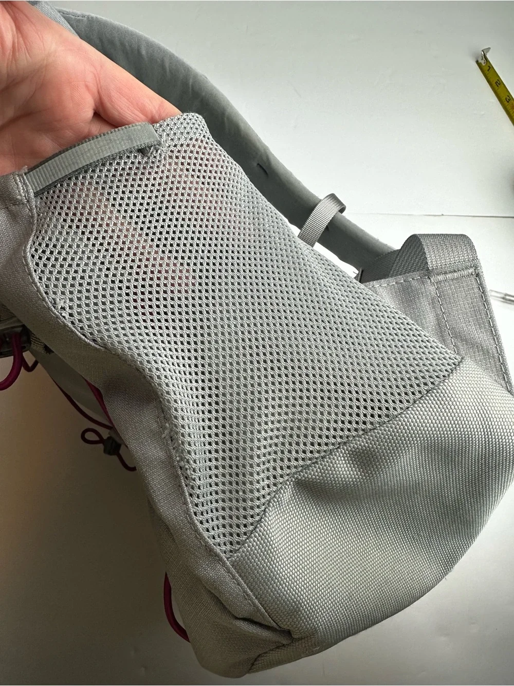 The North Face Jester Backpack in Light Gray Plum Cord Unisex Adjustable School